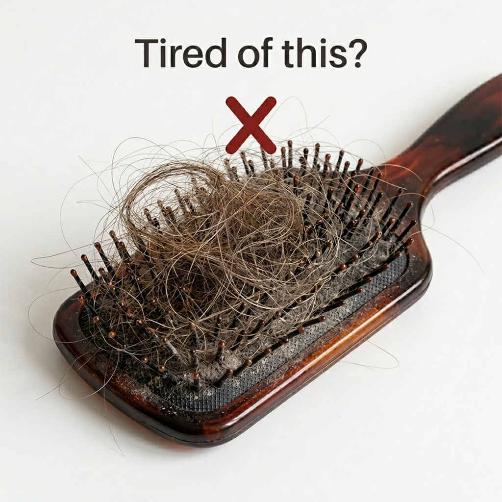 Self-Cleaning Hair Brush - Cleans in 2 Seconds