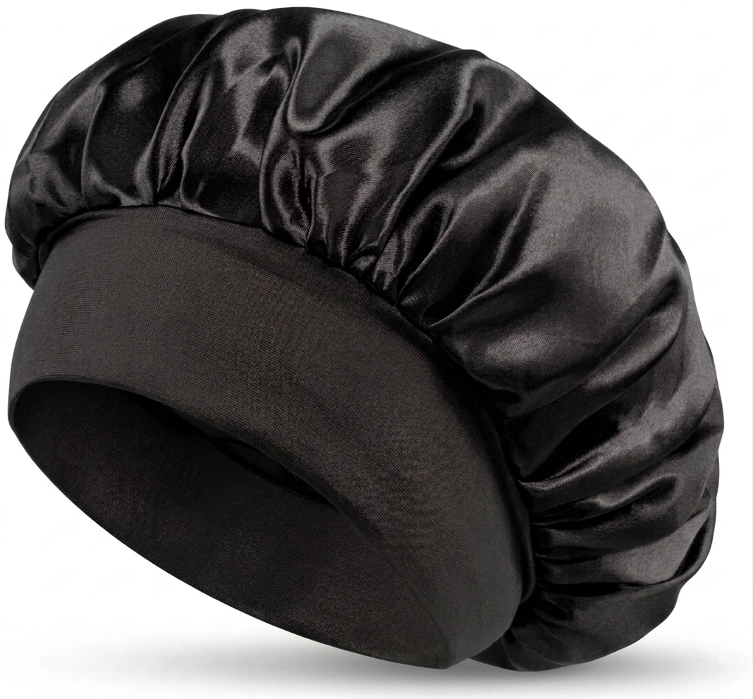 Satin Sleep Bonnet - Anti-Frizz Hair Protection Night Cap for Sleeping