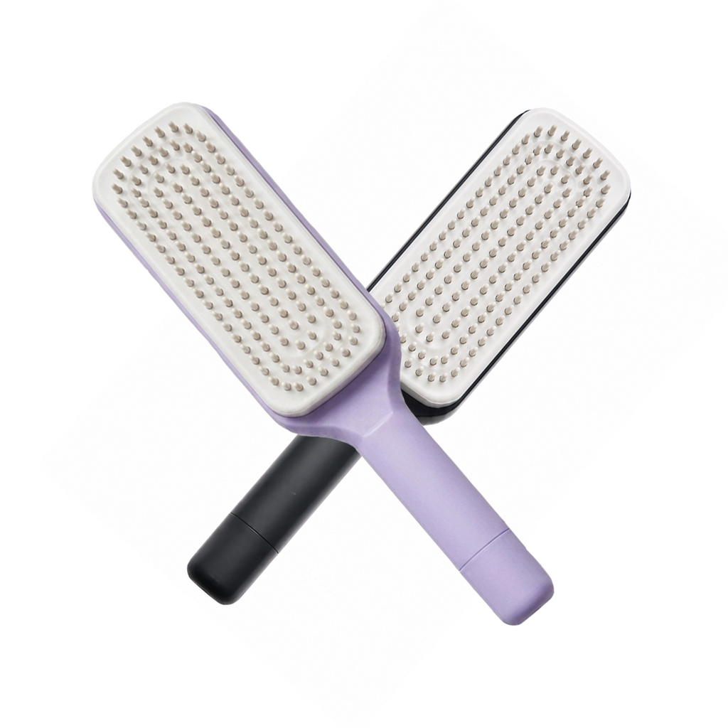 Self-Cleaning Hair Brush - Detangling Brush That Cleans Hair in Seconds