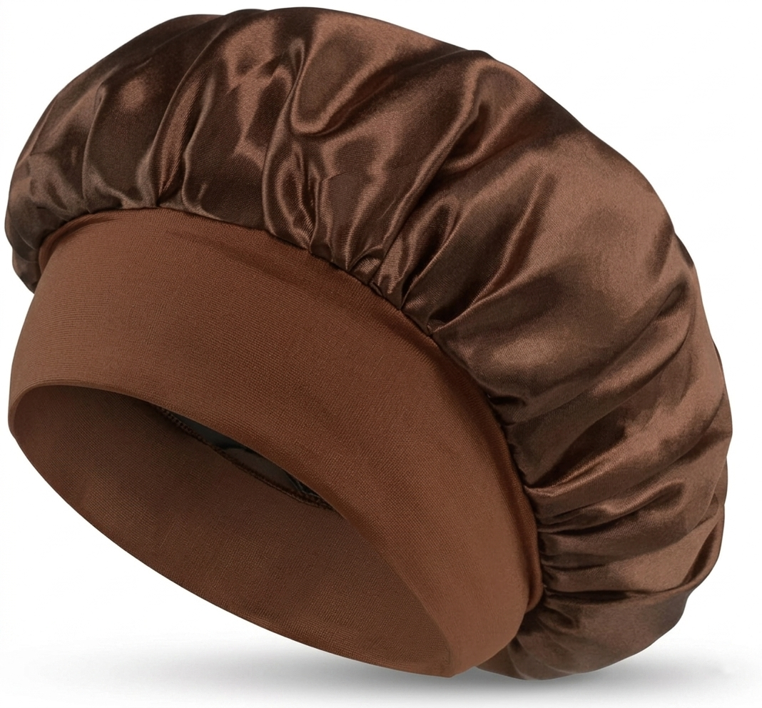 Satin Sleep Bonnet - Anti-Frizz Hair Protection Night Cap for Sleeping