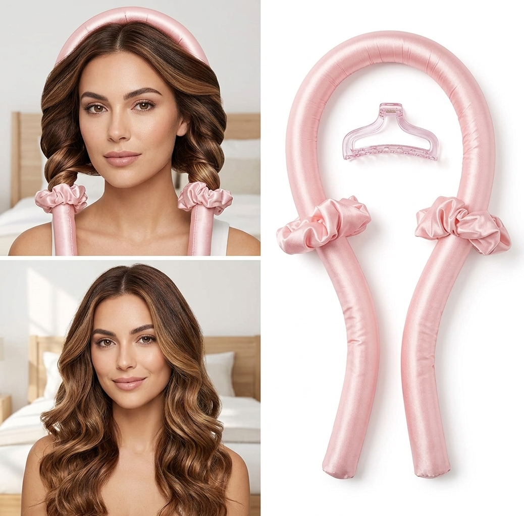 Heatless Curling Set - Overnight Curls Without Heat Hair Styling Kit