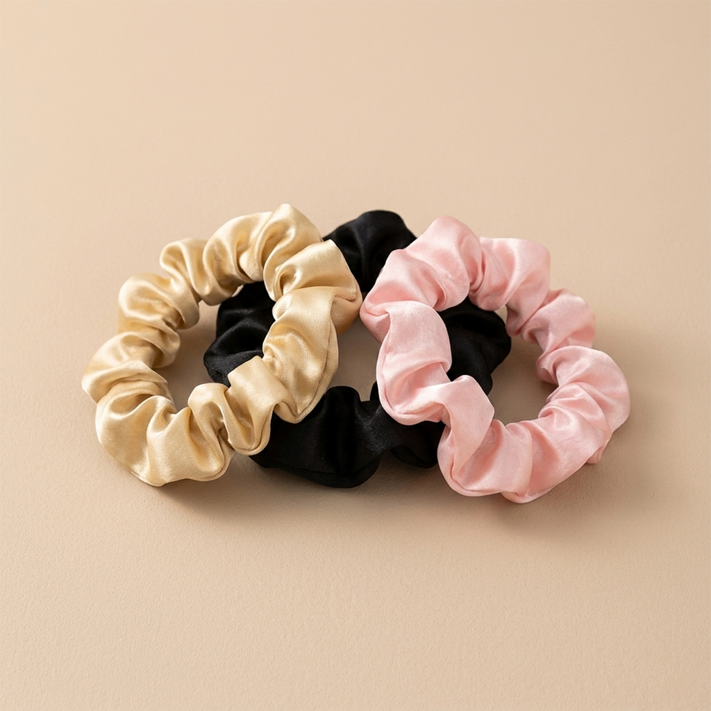 Silk Scrunchie Set - Gentle, No-Damage Hair Ties