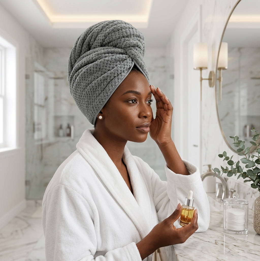 Microfiber Hair Towel - Quick Dry Hair Wrap for Frizz-Free Hair Care