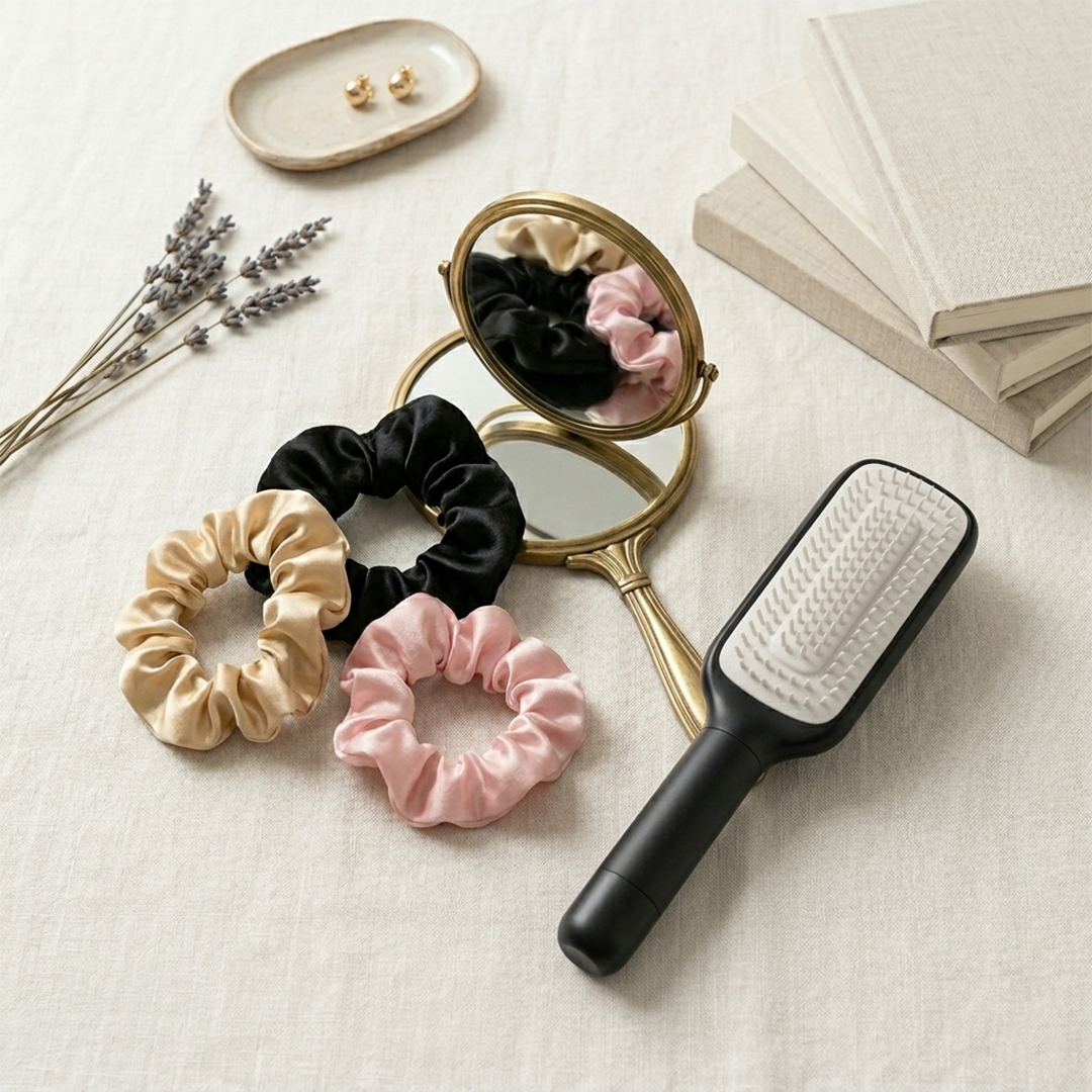 Silk Scrunchie Set - Gentle, No-Damage Hair Ties