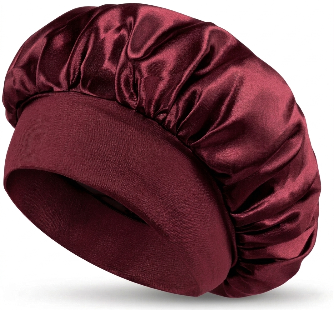 Satin Sleep Bonnet - Anti-Frizz Hair Protection Night Cap for Sleeping